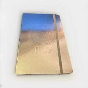 Westworld HBO Notebook Silver Metallic Promo Item New 5.5” x 8.5” Lined
